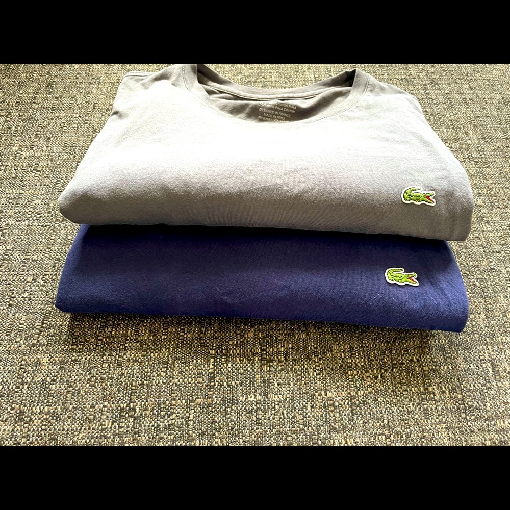***SOLD***2 long sleeve Lacoste shirts